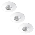 Rabalux - Juego de 3 focos empotrables para baño LED/4W/230V IP44