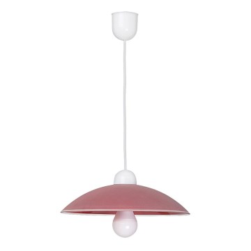 Rabalux - Lámpara colgante 1xE27/60W/230V rojo