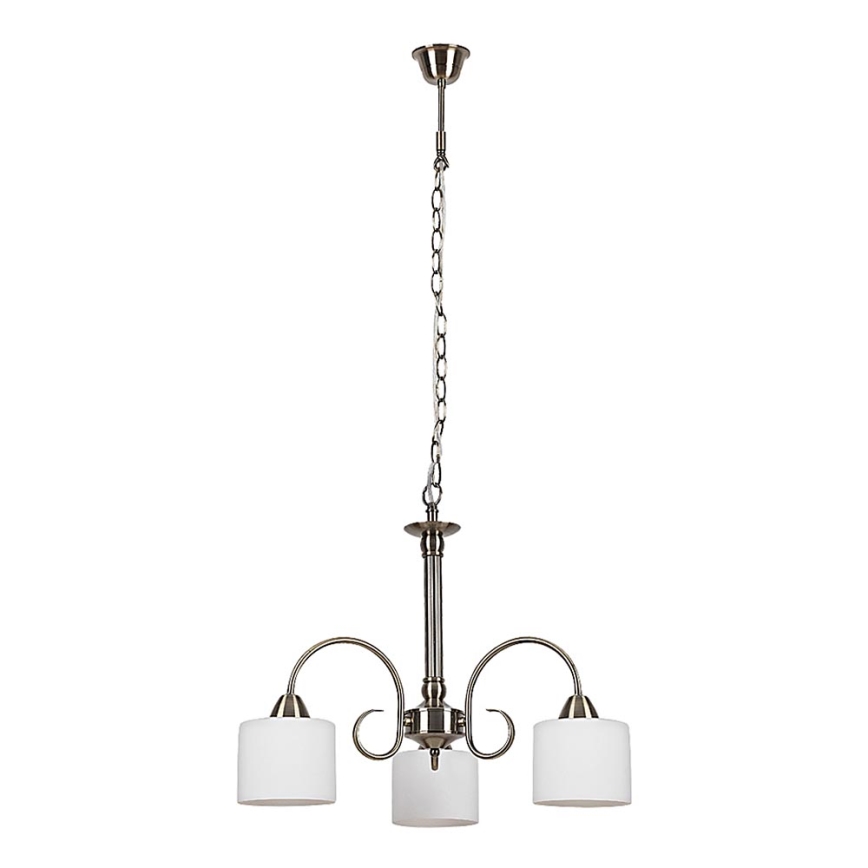 Rabalux - Lámpara colgante 3xE27/60W/230V bronce