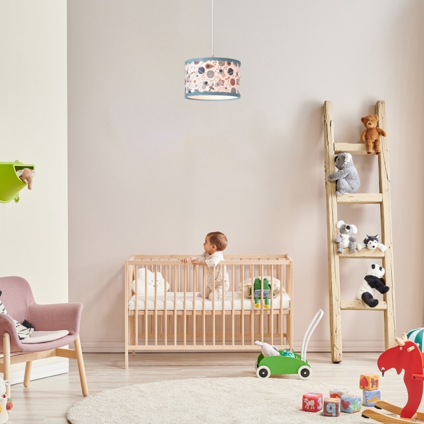 Rabalux - Lámpara colgante infantil 1xE27/40W/230V azul