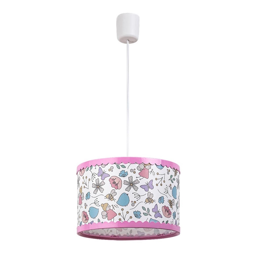 Rabalux - Lámpara colgante infantil 1xE27/40W/230V rosa