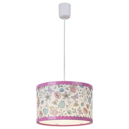 Rabalux - Lámpara colgante infantil 1xE27/40W/230V rosa