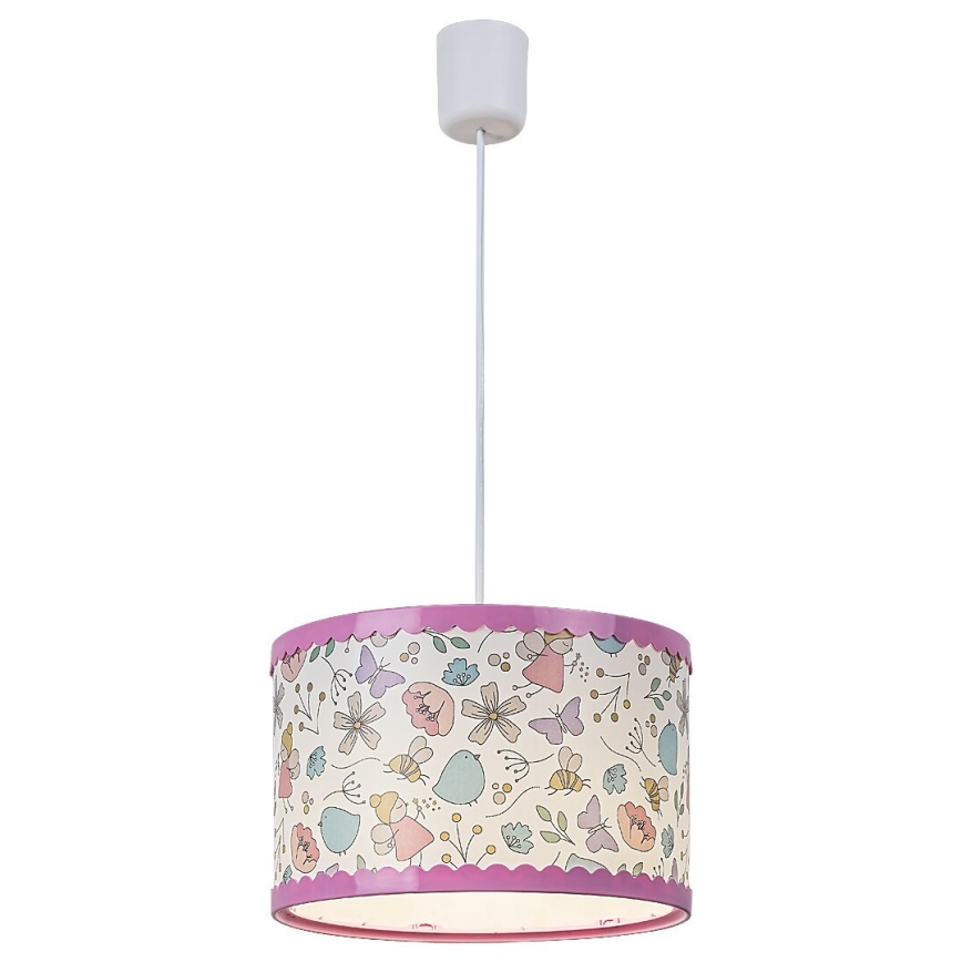 Rabalux - Lámpara colgante infantil 1xE27/40W/230V rosa