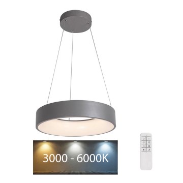 Rabalux - Lámpara colgante LED regulable con cable LED/24W/230V redonda 3000-6000K + mando a distancia