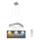 Rabalux - Lámpara colgante LED regulable con cable LED/28W/230V cuadrada 3000-6000K + mando a distancia