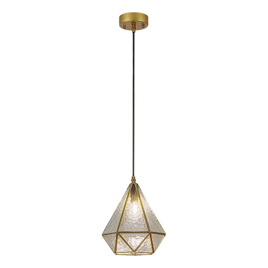Rabalux - Lámpara de araña de cristal Tiffany en una cadena 1xE14/40W/230V dorado
