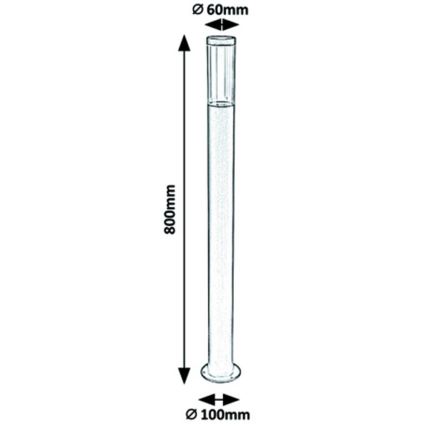 Rabalux - Lámpara de exterior 1xGU10/7W/230V IP44 80 cm
