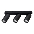 Rabalux - Lámpara de focos 3xGU10/7W/230V, negra