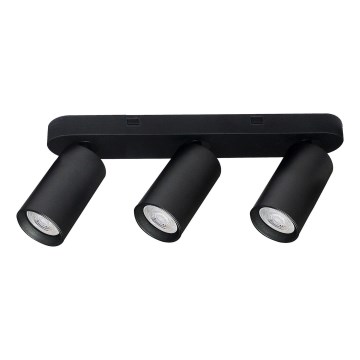 Rabalux - Lámpara de focos 3xGU10/7W/230V, negra