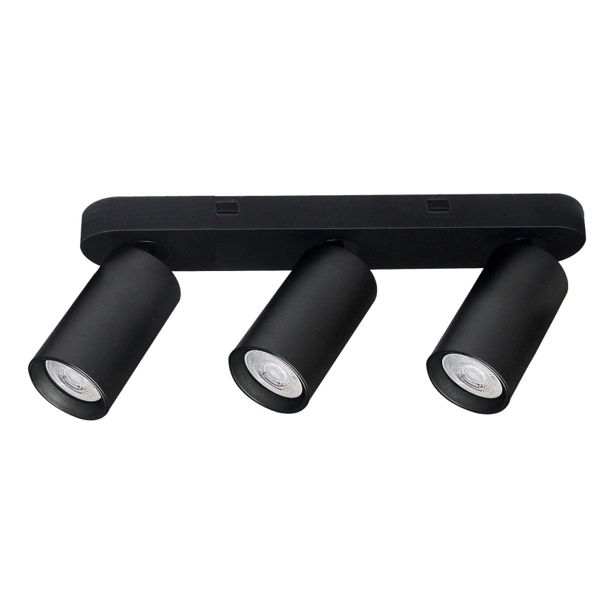 Rabalux - Lámpara de focos 3xGU10/7W/230V, negra