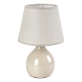 Rabalux - Lámpara de mesa 1xE14/40W/230V beige