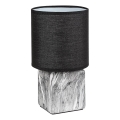 Rabalux - Lámpara de mesa 1xE14/40W/230V negra/efecto mármol