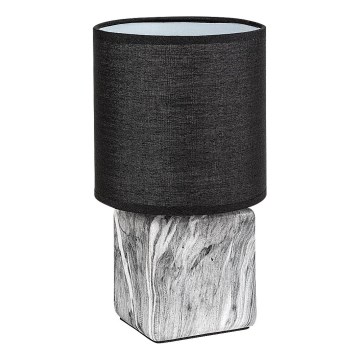Rabalux - Lámpara de mesa 1xE14/40W/230V negra/efecto mármol