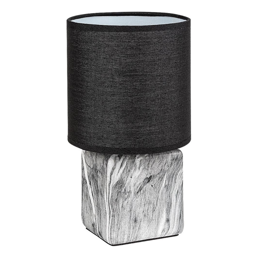 Rabalux - Lámpara de mesa 1xE14/40W/230V negra/efecto mármol