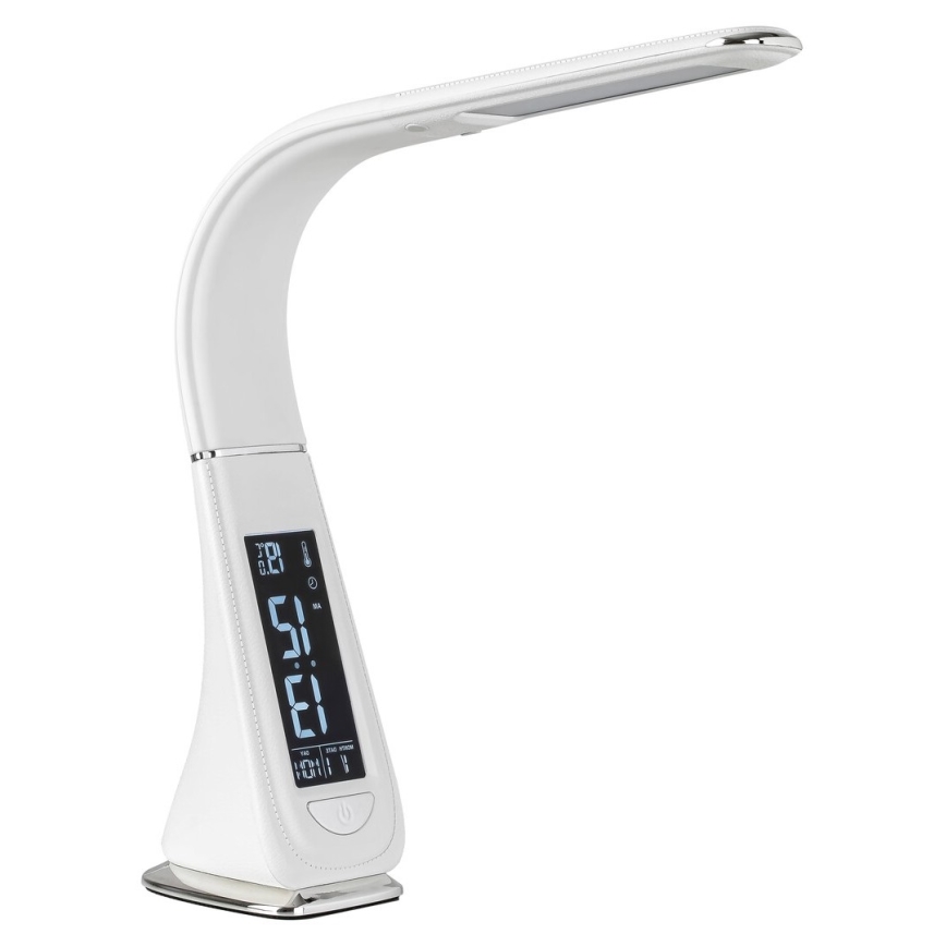 Rabalux - Lámpara de mesa táctil LED regulable con pantalla LED/5W/230V blanco