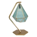 Rabalux - Lámpara de mesa vitral Tiffany 1xE14/40W/230V dorado/azul