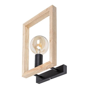 Rabalux - Lámpara de pared 1xE27/40W/230V negro/haya