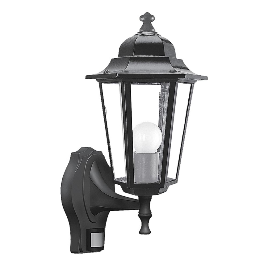 Rabalux - Lámpara de pared exterior con sensor 1xE27/60W/230V