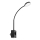 Rabalux - Lámpara de pared LED regulable 4W/230V con puerto USB para conectar a la toma de corriente, negra