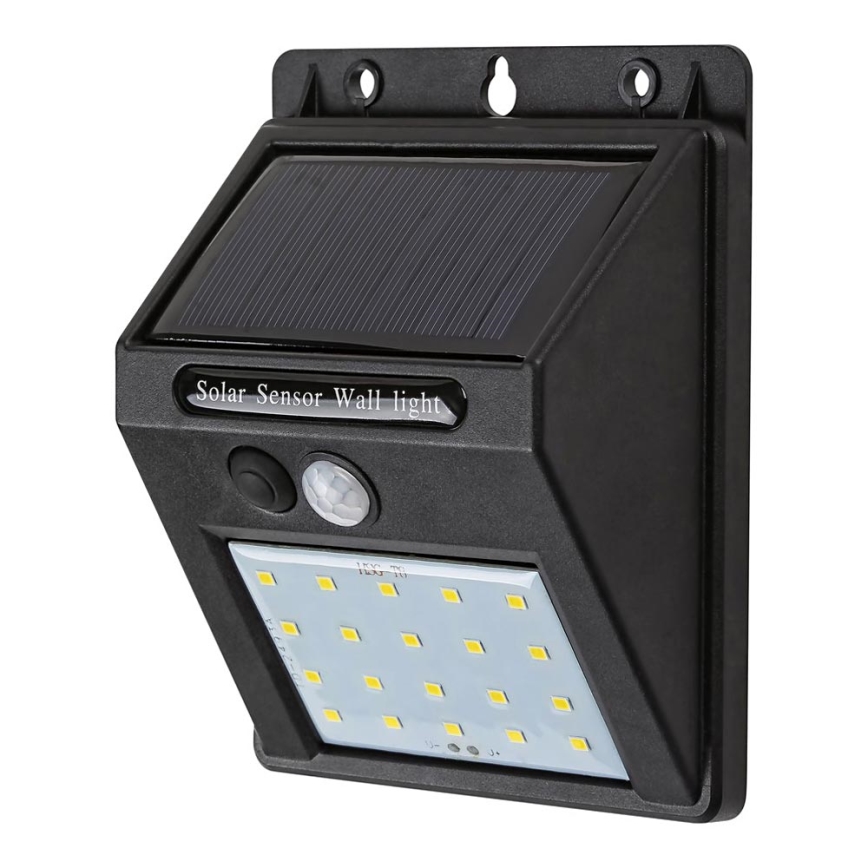 Rabalux - Lámpara de pared solar LED con sensor IP44 1200 mAh