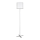 Rabalux - Lámpara de pie 1xE27/40W/230V blanco/plata