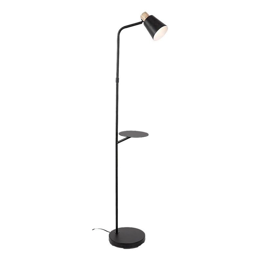 Rabalux - Lámpara de pie con estante 1xE27/40W/230V negro