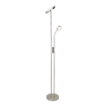 Rabalux - Lámpara de pie LED regulable LED/18,5W/230V + LED/4,5W cromo mate