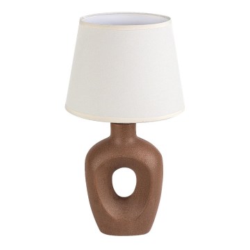Rabalux - Lámpara de sobremesa 1xE14/25W/230V marrón/crema