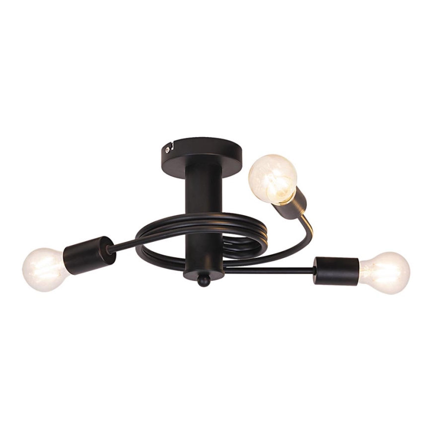 Rabalux - Lámpara de techo 3xE27/15W/230V negro