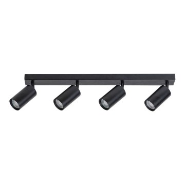 Rabalux - Lámpara de techo con 4 focos GU10/25W/230V color negro