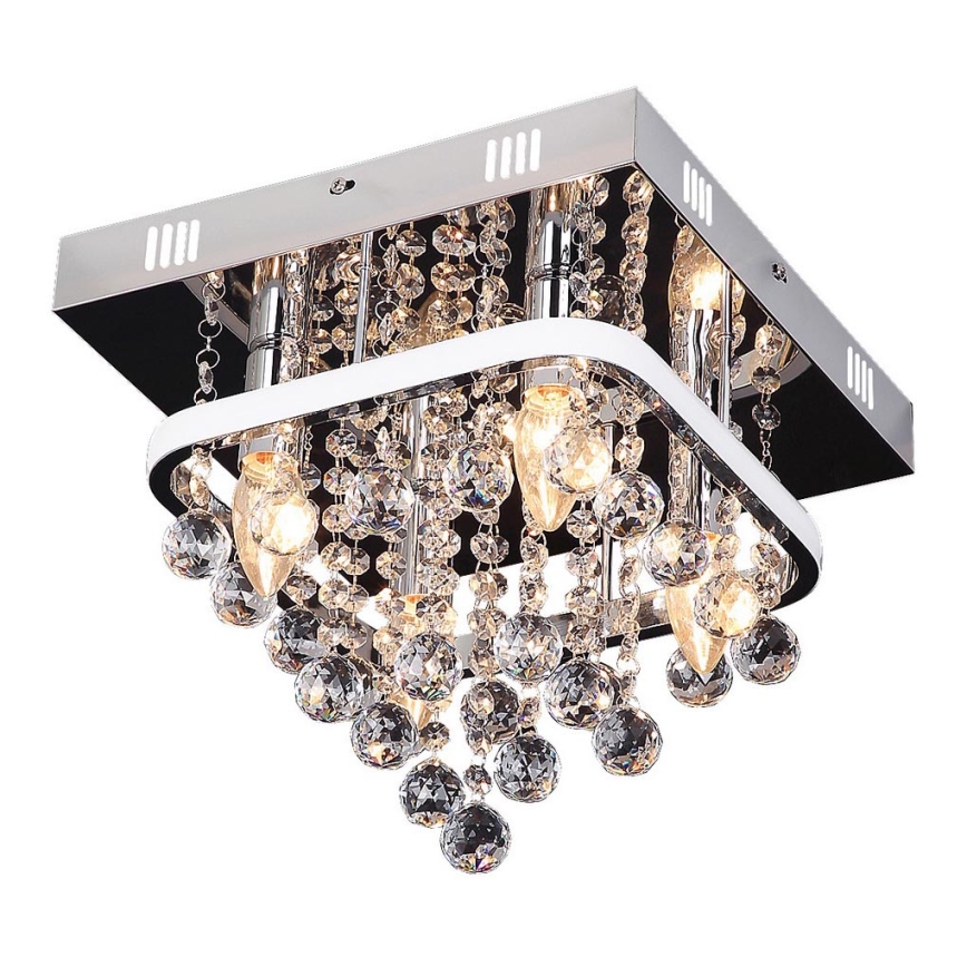 Rabalux - Lámpara de techo de cristal LED/23W/230V + 4xE14/40W