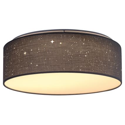 Rabalux - Luminaria LED de techo, 22 W, 230 V, gris, Ø 40 cm