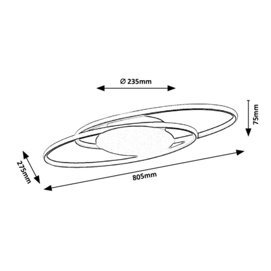 Rabalux - Lámpara de techo LED/50W/230V 27,5x80,5 cm