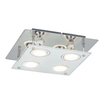 Rabalux - Lámpara de techo LED NAOMI 4xGU10/5W 26x26 cm