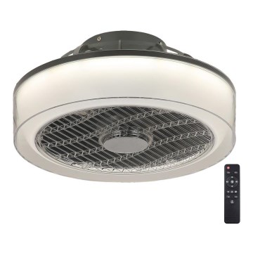 Rabalux - Lámpara de techo LED regulable con ventilador LED/30W/230V 3000-6000K + mando a distancia