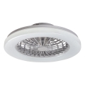 Rabalux - Lámpara de techo LED RGB regulable con ventilador LED/48W/230V 3000-6500K + mando a distancia