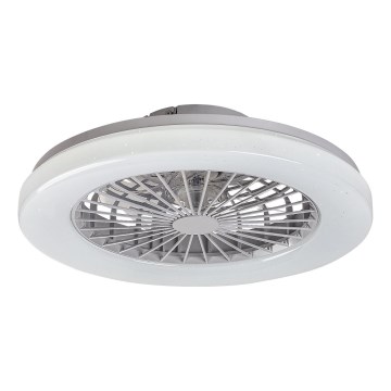 Rabalux - Lámpara de techo LED RGB regulable con ventilador LED/48W/230V 3000-6500K + mando a distancia