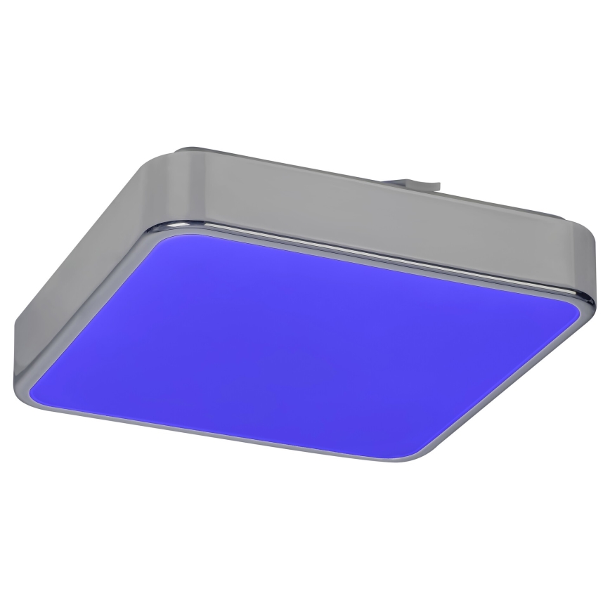Rabalux - Plafón de techo LED RGB regulable para baño LED/22W/230V 3000-6000K IP44 + mando a distancia 29x29 cm