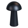 Rabalux - Lámpara exterior recargable LED táctil regulable LED/1,5W/5V IP44 1200 mAh USB negra