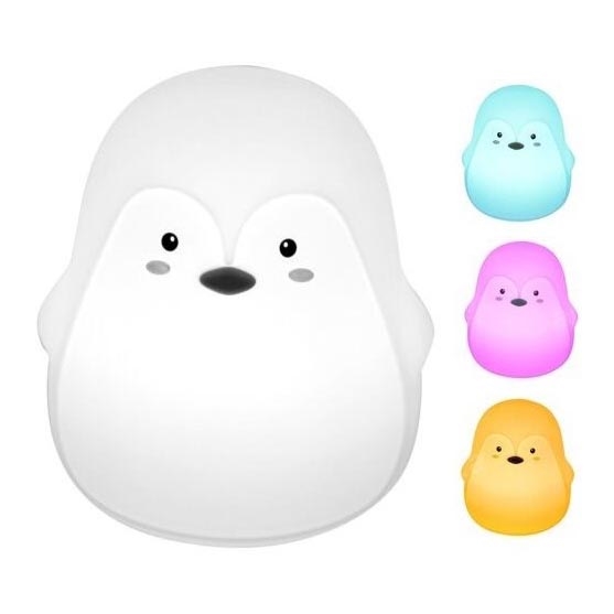 Rabalux - Lámpara infantil LED RGB LED/0,4W 1200 mAh pingüino