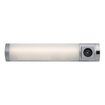 Rabalux - Lámpara LED bajo mueble de cocina con enchufe LED/5W/230V 4000K 45cm plata