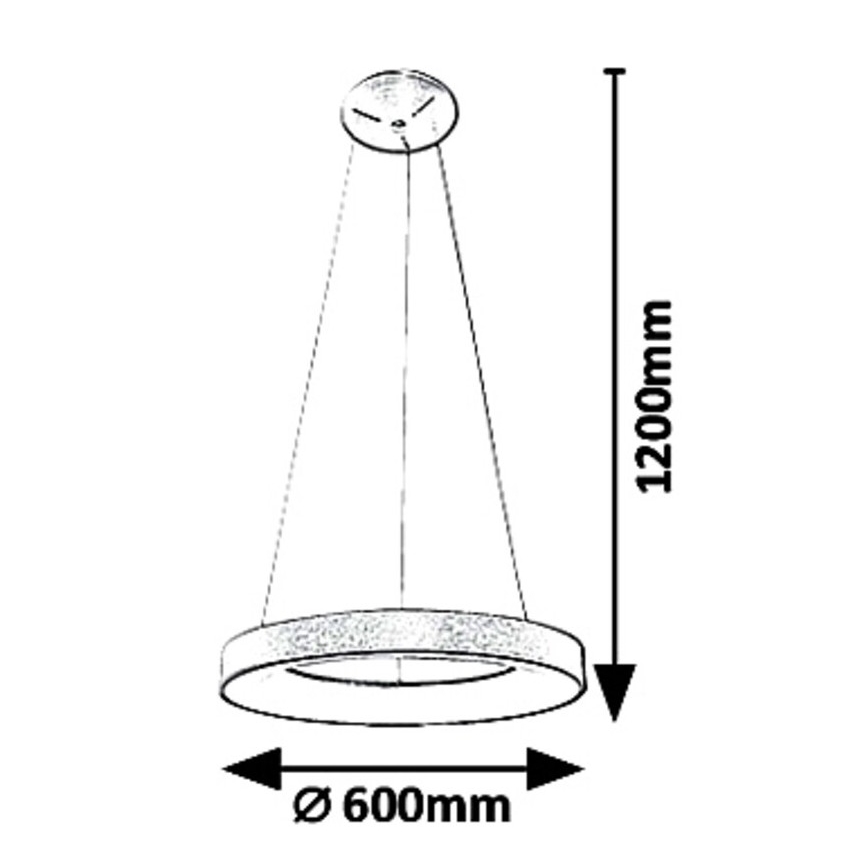 Rabalux - Lámpara LED colgante CARMELLA LED/50W/230V