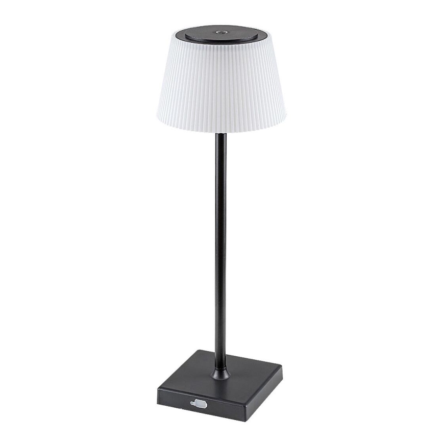 Rabalux - Lámpara LED de mesa recargable y regulable LED/4W/3,7V 1800 mAh 3000-5000K IP44 negro