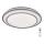 Rabalux - Lámpara LED de techo regulable LED/40W/230V 3000-6500K plateada Ø 49 cm + control remoto