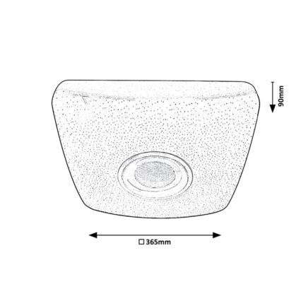 Rabalux - Lámpara de techo LED RGB regulable con altavoz LED/18W/230V 3000-6000K Bluetooth + mando a distancia