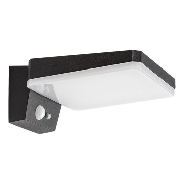 Rabalux - Lámpara solar de pared LED regulable con sensor LED/4,4W/3,7V IP54 negra 2200 mAh