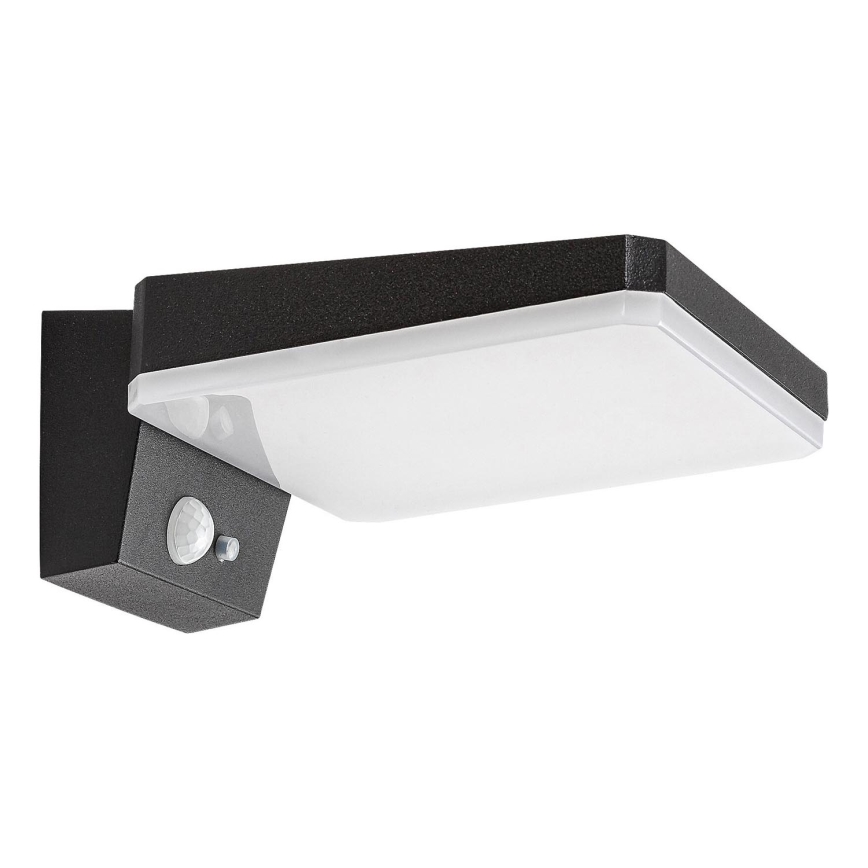 Rabalux - Lámpara solar de pared LED regulable con sensor LED/4,4W/3,7V IP54 negra 2200 mAh