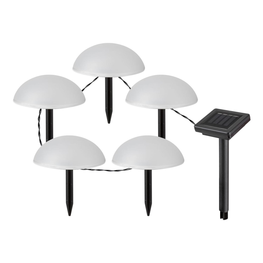 Rabalux - Lámpara solar LED 5xLED/0,2W/1,2V IP44