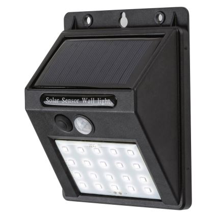 Rabalux - Lámpara de pared solar LED con sensor IP44 1200 mAh
