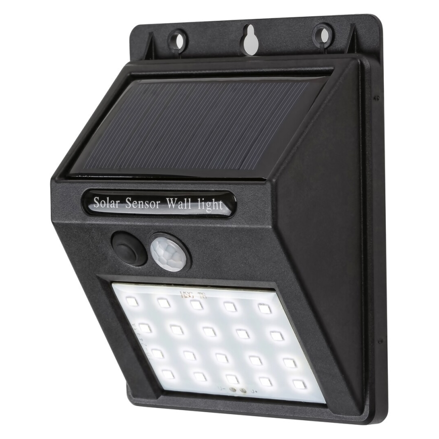 Rabalux - Lámpara de pared solar LED con sensor IP44 1200 mAh